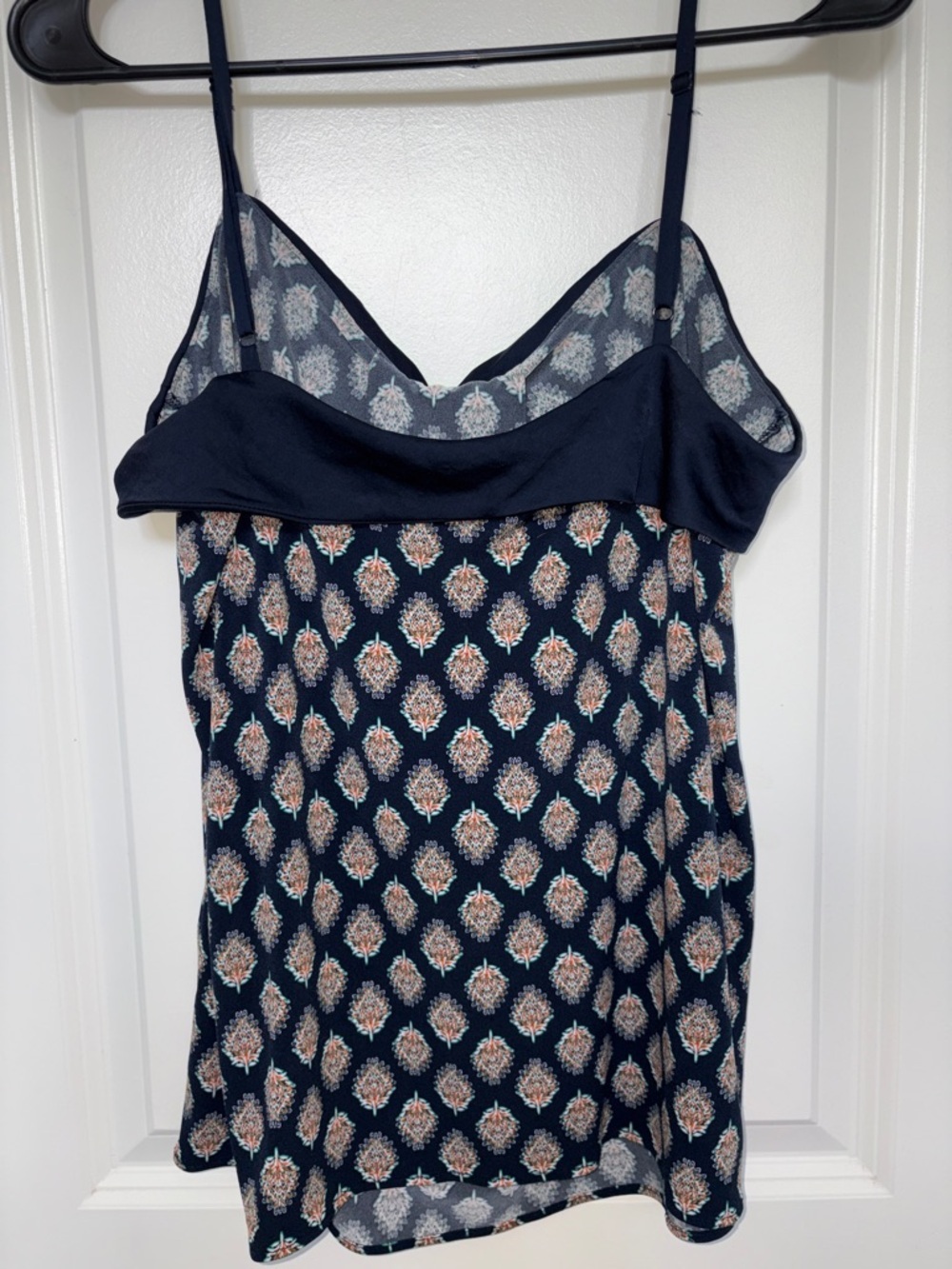 Banana Republic Navy Floral-Print Off-Shoulder Camisole - Picture 4 of 6